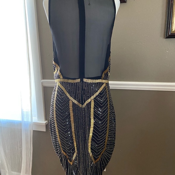 NWT Nicole Miller Beaded dress Sz 4 - Picture 3 of 6
